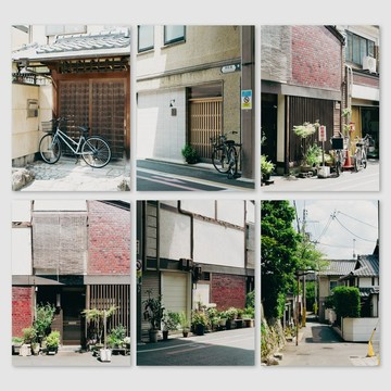 巷弄裡的腳踏車 — 日本京都 | 旅行攝影海報，共 6 款設計