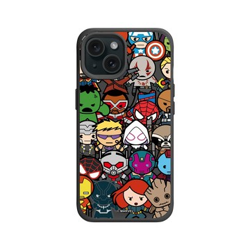 iPhone 15 SolidX 黑 - 迪士尼-漫威 Marvel - 漫威英雄-復仇者聯盟 集合Q版