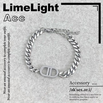 ☆LimeLight☆ 豬鼻 雙D DD  古巴 古巴手鍊 歐美 飾品 鈦鋼 手鍊 豬鼻手鍊 ACC-K5003
