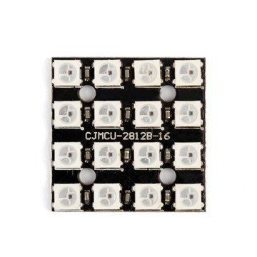 WS2812B 4x4位5050 RGB LED 智能全彩RGB灯板 智慧灯具【現貨】
