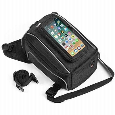 オートバイ 磁気タンクバッグ 携帯電話ポーチ ユニバーサルオートバイ用 メタルタンク付き 6.5インチ以下の携帯電話に対応 タッチスクリーン付き モー
