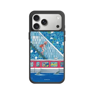 iPhone 17 Pro Max SolidX 黑 - 幾米 Jimmy Liao - 地下鐵-藍色車站