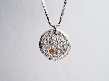 【Coal 系列】 #a232 寶石霧岩項鍊/ 925銀/ 手工禮物/ 客製化