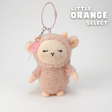 暖洋洋的小羊吊飾(有閉眼睛跟眼睛圓圓的款式隨機出貨）目前小配件是棒棒糖 情人節 交換禮物 療癒 玩偶 可愛娃娃 包包吊