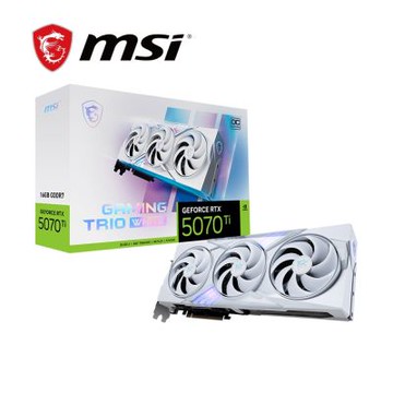 微星 RTX 5070 Ti 16G GAMING TRIO OC WHITE 顯示卡+微星 PRO Z890-A WIFI 主機板