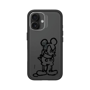 iPhone 16 Mod NX 黑 - 迪士尼-米奇 Mickey - 黑標款-米奇蠟筆風格