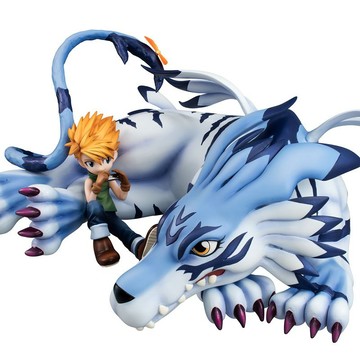 ☆ JB _TOYS ☆ 日版 MH GEM 數碼寶貝大冒險 加魯魯獸 & 石田大和 PVC 完成品