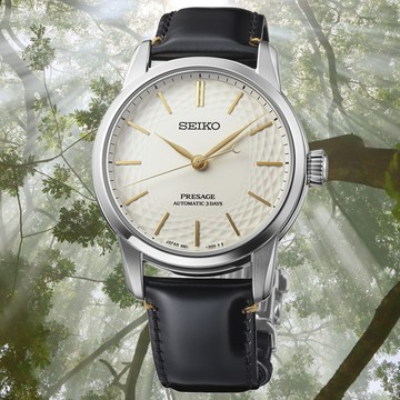 SEIKO 精工 PRESAGE系列 職人工藝 無釉有田燒面盤 機械腕錶 (SPB497J1/6R51-00C0Z)