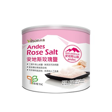 【米森 vilson】安地斯玫瑰鹽(350g/罐)