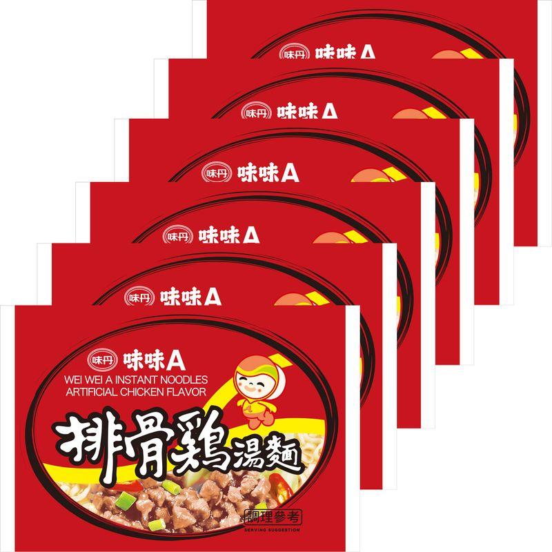 味味A 台湾ラーメン 排骨鶏味 82g×6個