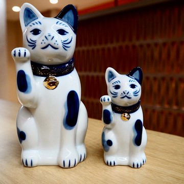 中外陶園 | 瀬戶招財貓 染付