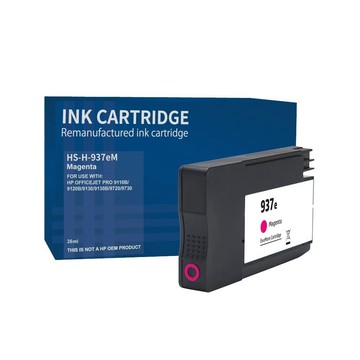 HP 937e 紅色 高印量副廠墨水匣 適用 9110 9120 9130 9720 9730(4S6W7NA)