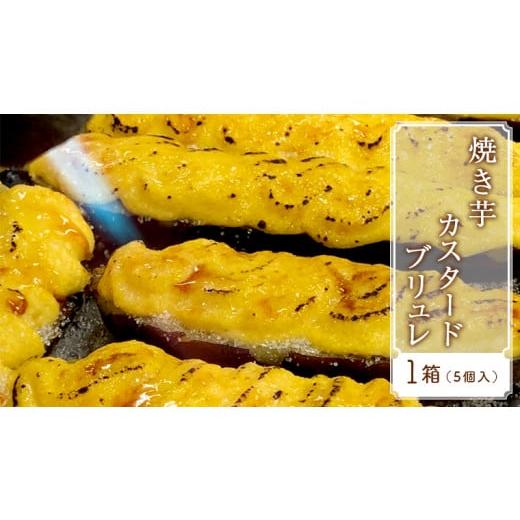 ふるさと納税 茨城県 八千代町 焼き芋 カスタード ブリュレ 1箱（ 5個入り ） サツマイモ さつまいも イモ いも 焼きいも カスタード 米粉 国産 茨城 食物繊維…