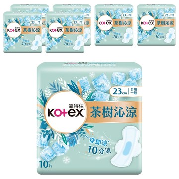 Kotex 靠得住 日用型茶樹沁涼棉  23cm  10片  7包