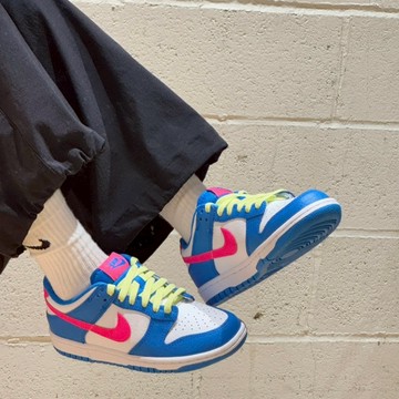 S.G NIKE COURT BOROUGH LOW RECRAFT GS  IH0644-161 白藍粉 女鞋 大童