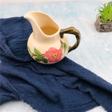外貿原單奶罐復古美式馬克杯陶瓷奶缸奶壺11英寸大平盤釉下彩老貨