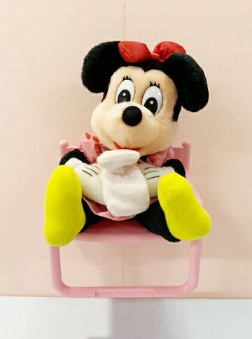 【震撼精品百貨】Micky Mouse 米奇/米妮  迪士尼吸盤絨毛娃娃毛巾架-米妮#75002 震撼日式精品百貨
