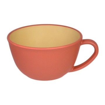 木紋抗菌咖啡杯 日本製 420ml  紅色  1個