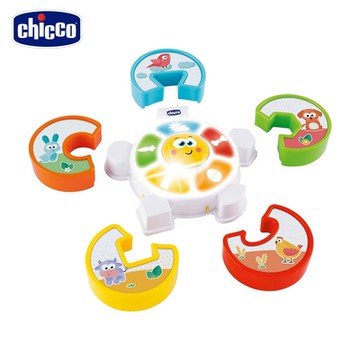 chicco官方直營-動物猜猜拼圖學習盤