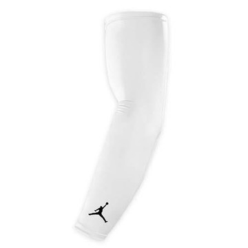 NIKE JORDAN DRI-FIT臂套-防曬 慢跑 單車 自行車 袖套 一雙入 白黑