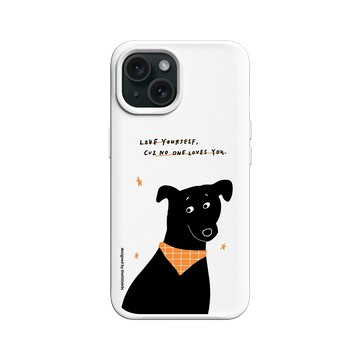 iPhone 15 SolidX 白 - 小犬工作室 The little K9s - Love yourself.