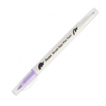 Pentel 飛龍 SESW30C 雙頭柔繪筆-淡紫色