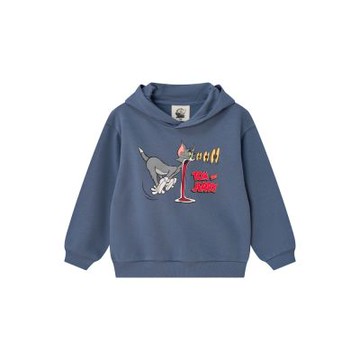 GIORDANO 童裝驚掉下巴印花長袖帽TEE TOM and JERRY系列