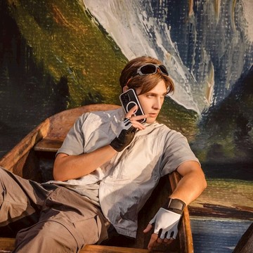 iPhone 16 Odyssey 超軍規防摔手機殼 皮革黑/6.9 Pro Max