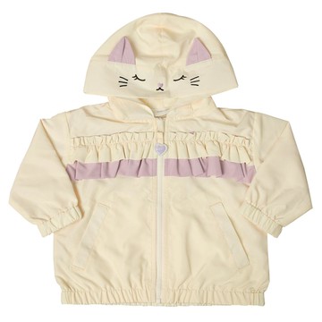 akachan honpo - 趣味連帽外套-動物-象牙白色