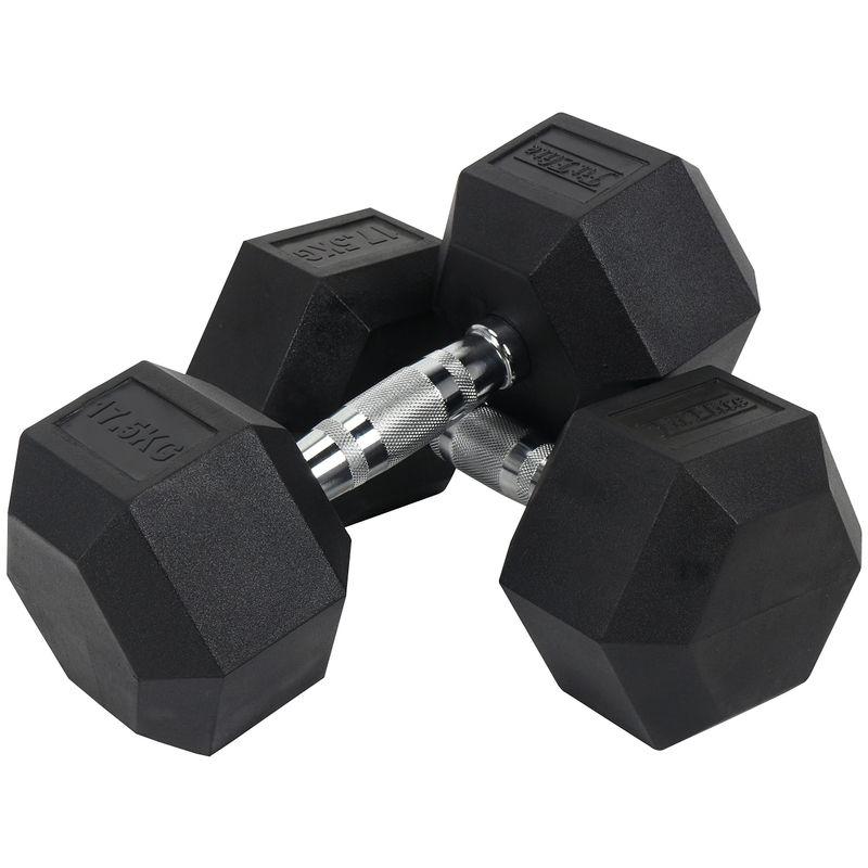 FitElite HEXダンベル 15kg 2個セット - トレーニング用品