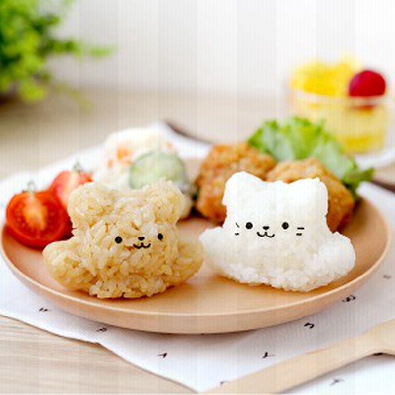 おにぎり型 海苔抜き型 ぴょこっとおにぎり くまにゃん セット キャラ弁 お弁当グッズ デコ弁 立体型 立体 海苔パンチ のりパンチ 海 通販 Lineポイント最大1 0 Get Lineショッピング