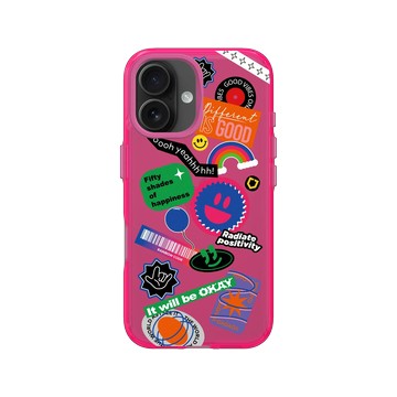 iPhone 16 Clear 粉漾桃 - Positive Vibes / 正好能量 - 就是不一樣
