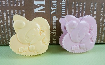 【震撼精品百貨】My Melody 美樂蒂 造型夾 粉黃 震撼日式精品百貨