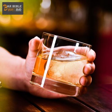 土耳其進口水晶大口徑威士忌杯古典雞尾酒杯Old fashion圓冰球杯