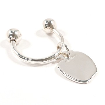 【日本直送 中古美品】蒂芙尼 TIFFANY&Co. 蘋果造型 鑰匙圈 吊飾 銀 925 拋光處理