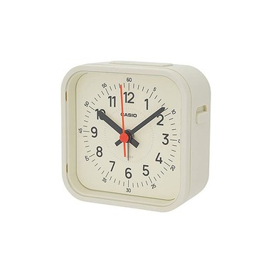 【日本直郵】Casio卡西歐鬧鐘白色指針式旅行時鐘帶LED燈TQ-169-9