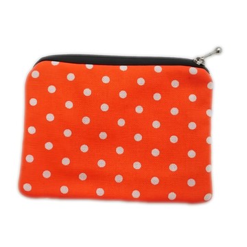 MI MI LEO 熱轉印零錢包 手機袋 熱轉印專用 500g  13.5 x 9.5cm  亮橘點點  1個