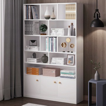 免運 開立發票 書架置物架簡易落地收納家用客廳臥室小型辦公室一體靠墻網紅書櫃