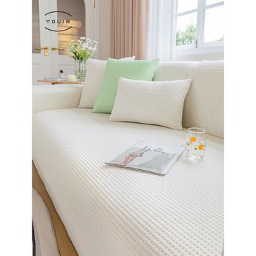 夏季沙發墊全蓋坐墊高級感全包沙發套罩防滑靠背蓋巾夏天沙發涼席