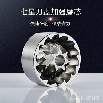 （咖啡用品與配件）手搖磨豆機磨芯盤不鏽鋼咖啡機專用配件 7星錐刀磨芯磨盤零件 J3MY