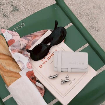 MAISON M 法式隨行珠寶收納袋-冷淡灰