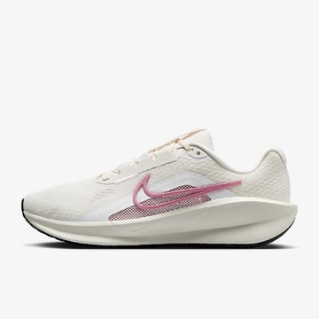 NIKE 耐吉 緩震 透氣 輕盈 路跑鞋 女慢跑鞋-米白粉 W DOWNSHIFTER 13-FD6476004