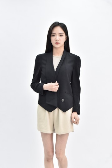 (S) rebecca minkoff 西裝素面黑色外套
