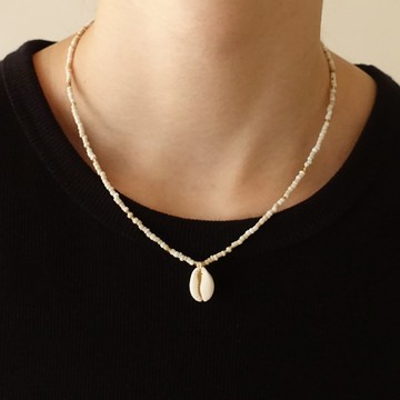 【夏季限定】Maree 貝殼 串珠項鍊 /夏天/禮物