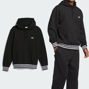 Adidas H Shmoo Hoodie 男款 黑色 休閒 帽T 運動 三葉草 連帽 上衣 長袖 IX9011