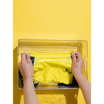 青少年分體泳衣初中男生黃色胖孩中大童專業訓練競速男童游泳套裝