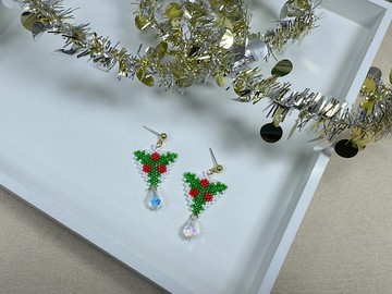 230211 聖誕節限定 串珠 耳環