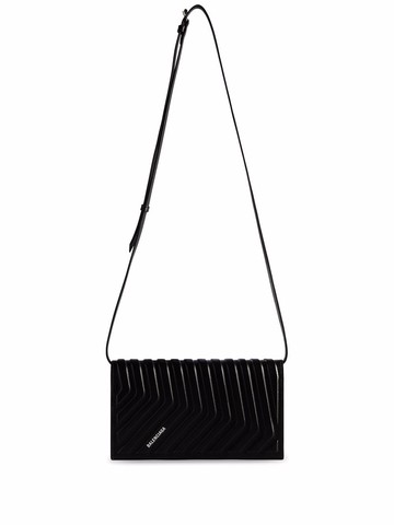 Balenciaga - Car hybrid strap wallet - men - CALFSKIN - One Size - Black