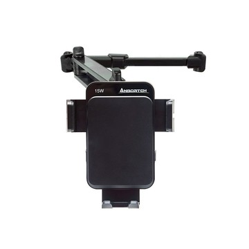 [快速出貨]【安伯特】15W無線快充+三節棍連桿 車用手機支架(車用手機架 汽車手機架 車載支架 懶人支架) 男性禮物 男友禮物 爸爸禮物 生日禮物 交換禮物