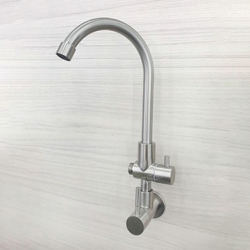 304不鏽鋼【單冷壁式兩用水龍頭】大彎管.C管.單冷水【領券滿額再折千12/31止】